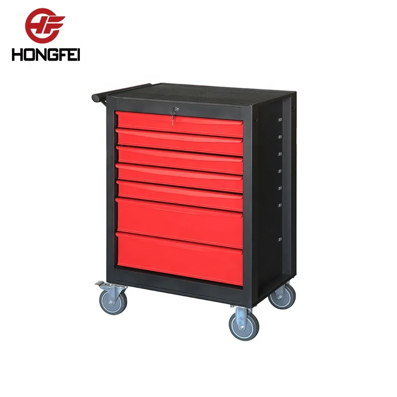 Hongfei 7 Drawer Metal Tool Chest for Garage Storage