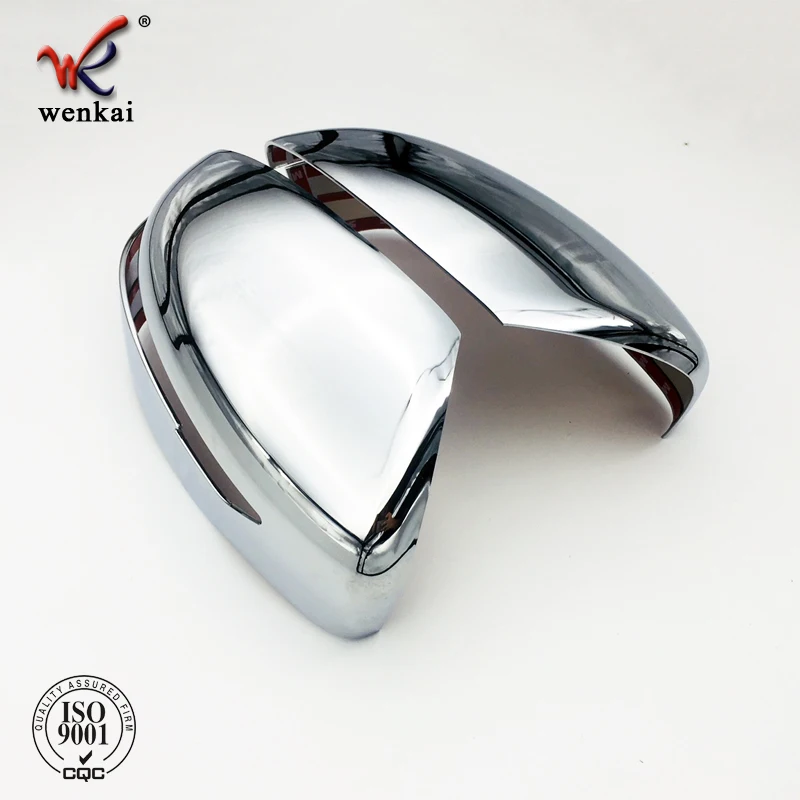 Side Rearview Mirror ABS Chrome Side Door Mirror Cover Trim 2pcs For Nissan X-trail Rogue 2014-2018