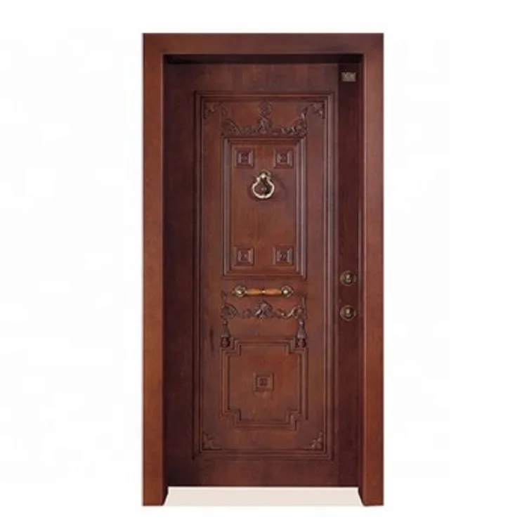 Turkish style commercial Steel wood door armored door Designs Security Stainless Steel Door