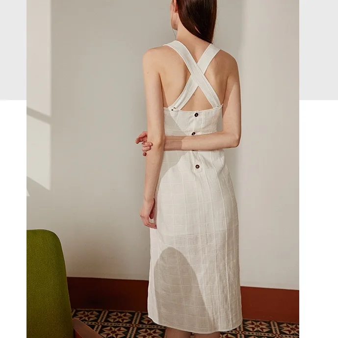 Lady New 2019 Dress Cross Back Bandage Clothes Fashion Dress