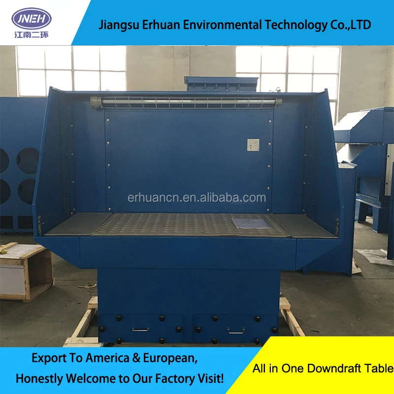 
Industrial cartridge Fume Extractor Downdraft Benches dust extraction table for grinding 