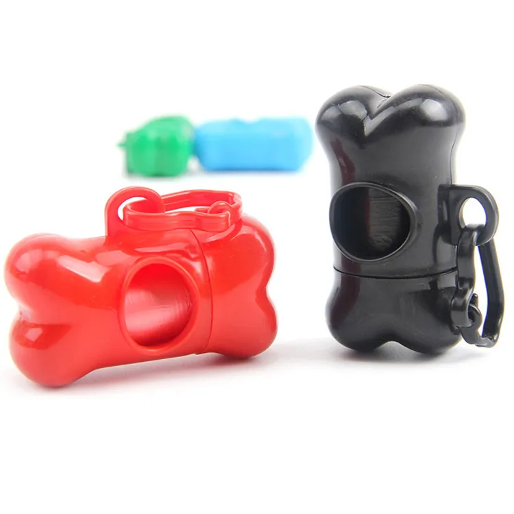 Изготовленный на заказ напечатанный в форме кости мешок для собак переноска сумка для домашних животных держатель для дозатора