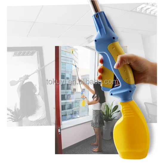 2019 Hot sale  Cleaning Kit , Light Weight, All-In-One 5 Piece Set - Microfiber Glass Washer (2), Telescopic Window cleaner