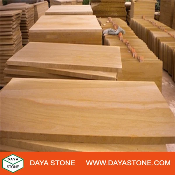 Плитка из натурального желтого песчаника