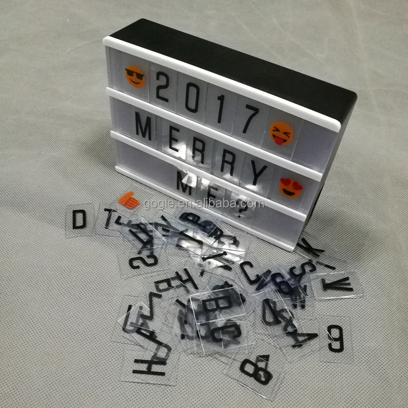 Темный герой A6 Мини кинематографический свет 90 шт. буквенный знак USB Магнитный детский фотобокс