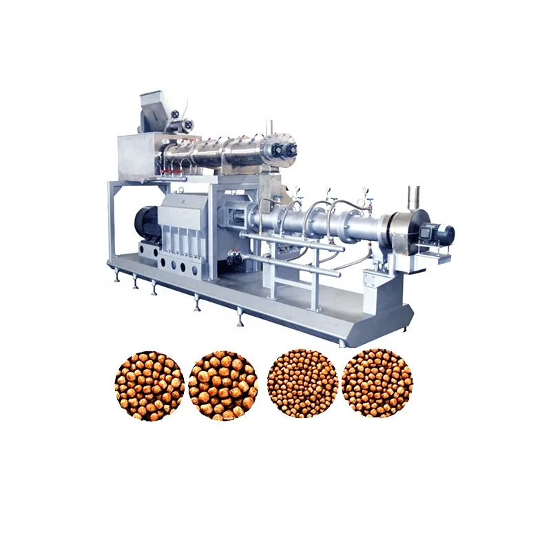 
CE full automatic Animal fish flake feed Pellet Pet food making processing machine Extruded Pet Dog Fish Cat Food Making Machine 
