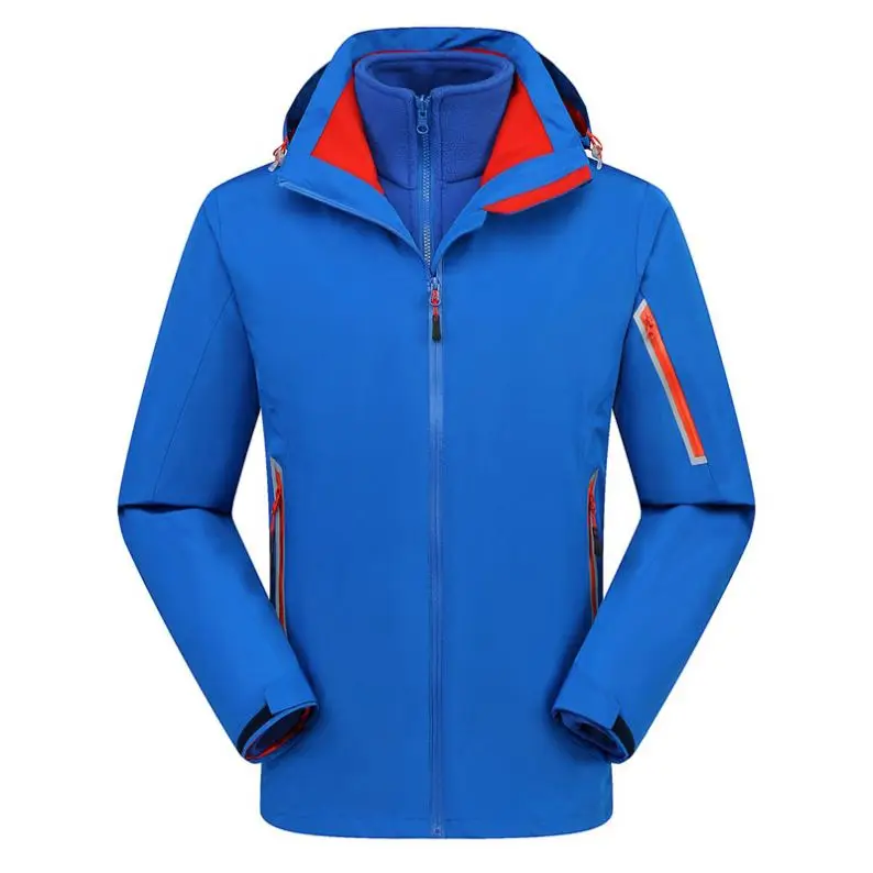 Men Ski jacket outdoor Waterproof Winter Heated Clothes Ski Jacket Mens Sport 3 In One Jacket  Ski jaket Mens