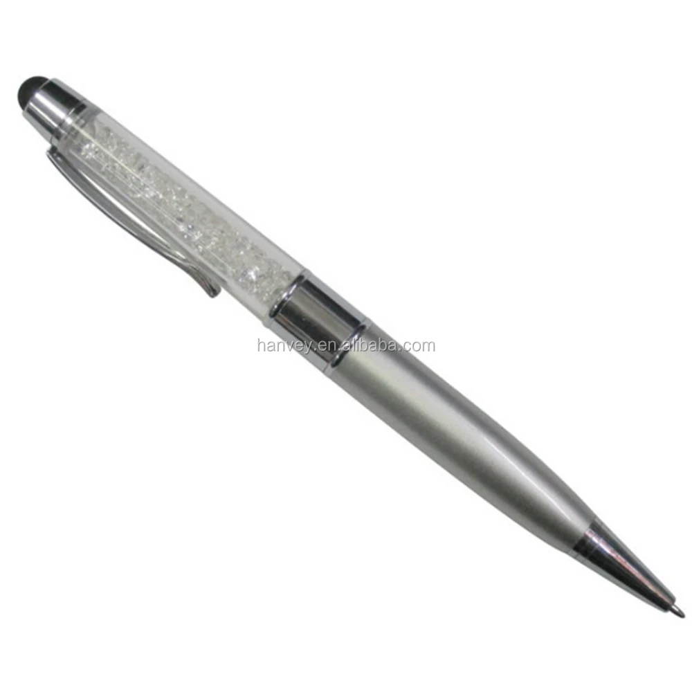  Цена по прейскуранту завода оптовая продажа дешёво акция изготовленный на заказ HV-718A 3in1 16gb U кристалл USB флэш-диск ручка с стилус для сенсорного экрана шариковая usb Стик