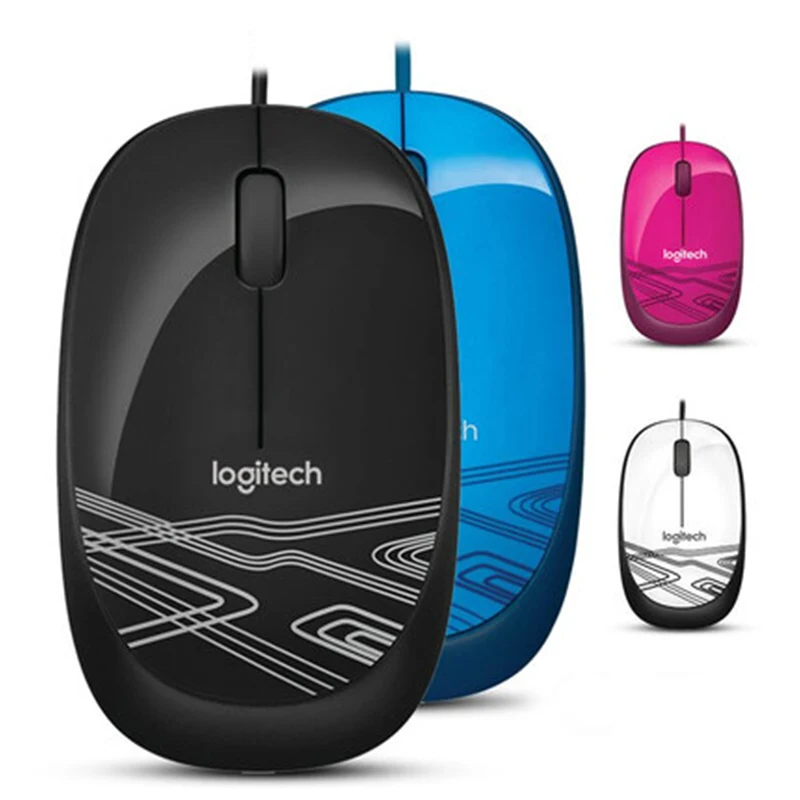 New Logitech M105 Optical Wired USB Mouse 1000DPI Laptop Desktop PC Notebook Mouse