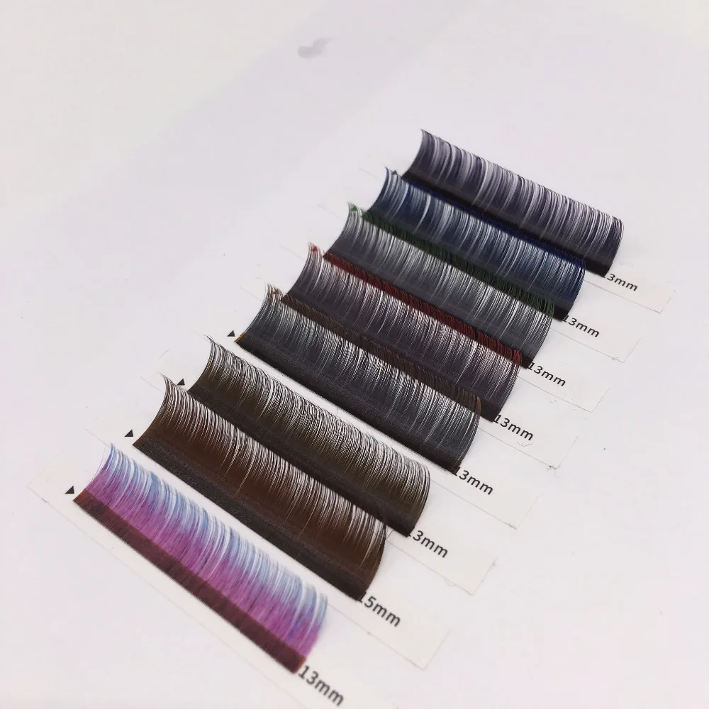 individual lashes brown lash extensions of lash extension with coffee brown color