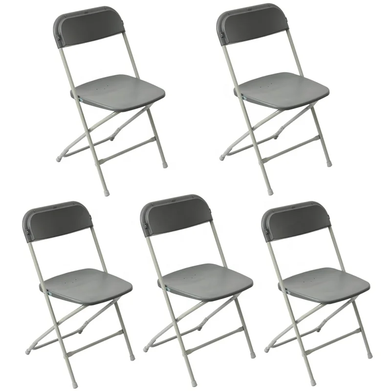 5-Pack Hot Sale Brown Plastic Folding Chair Outdoor Use Perfect for Any Indoor and Outdoor Events like Banquet Wedding Party