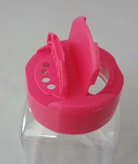 plastic food container16 oz. Clear PET Plastic Square Pinch Grip Jar 500 ml spice seasoning container