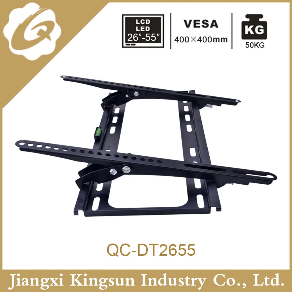 
Hot sell universal -15 degree tilting tv wall mount with bubble level design suit size 26 to 55 inch. 