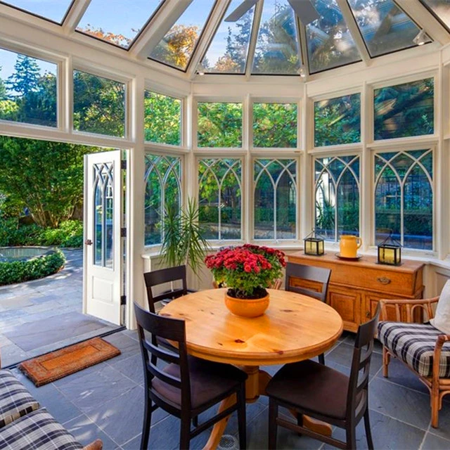 Автономный наружный солярий стеклянная веранда дизайн солнечной комнаты