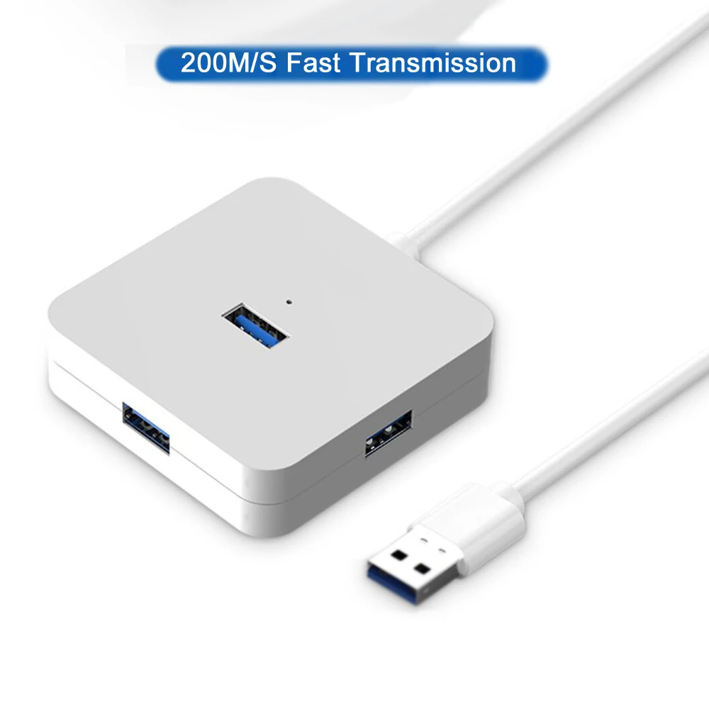 USB 2 0/3 0 концентратор 4 порта для передачи данных хаб Портативный супер скорость 25 м кабель-удлинитель Hub