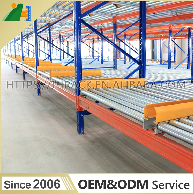 Китай поставщика тяжести ролик стеллажи тяжести поддон потока стеллажи