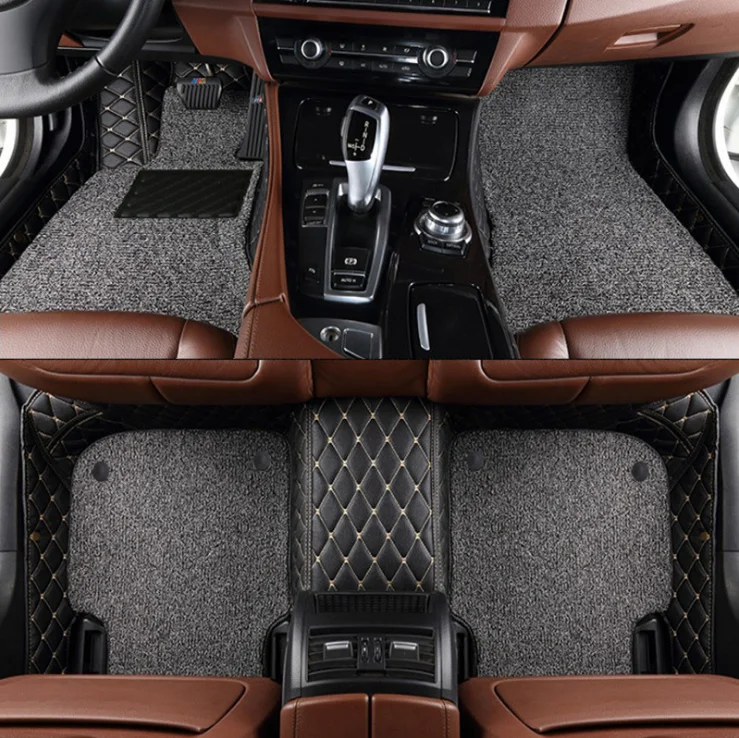 Factory Manufacture Tailored Rubber Waterproof With Wire coil Plastic 5d Car Full Floor Mat