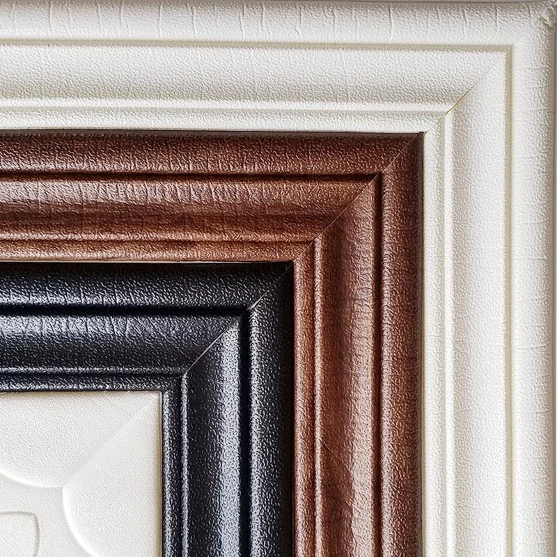 Waterproof 3D Wall Stickers Edge Self-Adhesive Background Bordered Design Wainscot Waistline