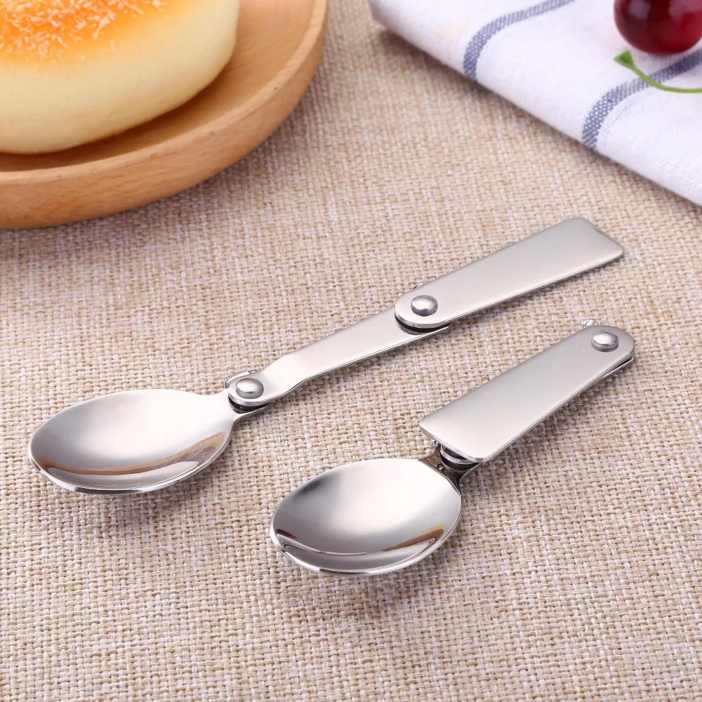 
18/10 stainless steel folding spoons in spoon sets 