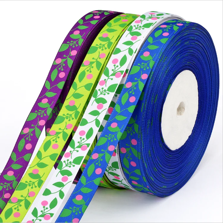 Wholesale 1.5 custom cartoon printed grosgrain ribbon