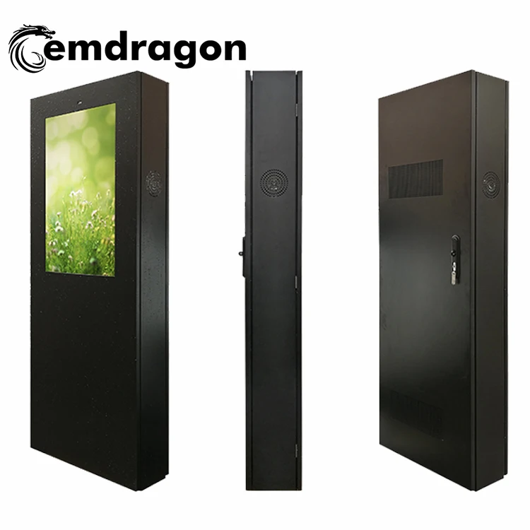 wireless HD program lcd display 32 inch Wind-cooled vertical screen landing outdoor advertising machine digital photo frame
