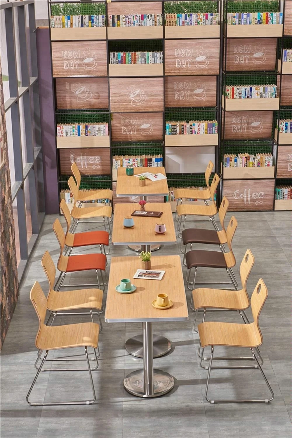 Foshan directly cafeteria table chairs dining furniture for restaurant