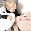 Cute Plush Doll Toy Stuffed Animal Swan Soft Lumbar Pillow Cushion Bolster Gift Soft Plush Toys