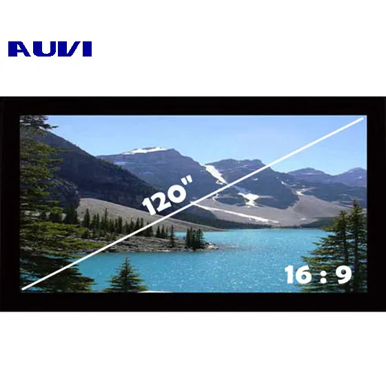 
Fixed frame projector screen 120