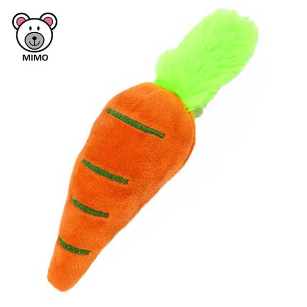 Custom OEM Design Funny Big Eyes Carrot Plush Toy Wholesale Comfortable Cotton Food Stuffed Vegetable Soft Plush Dog Carrot Toy