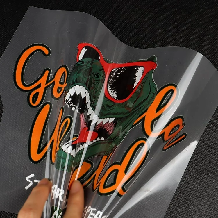 U-Meking High Quality Hot Sale Personalized T-shirt Tagless Printed Clothing Iron on Custom Thermal Transfer Stickers