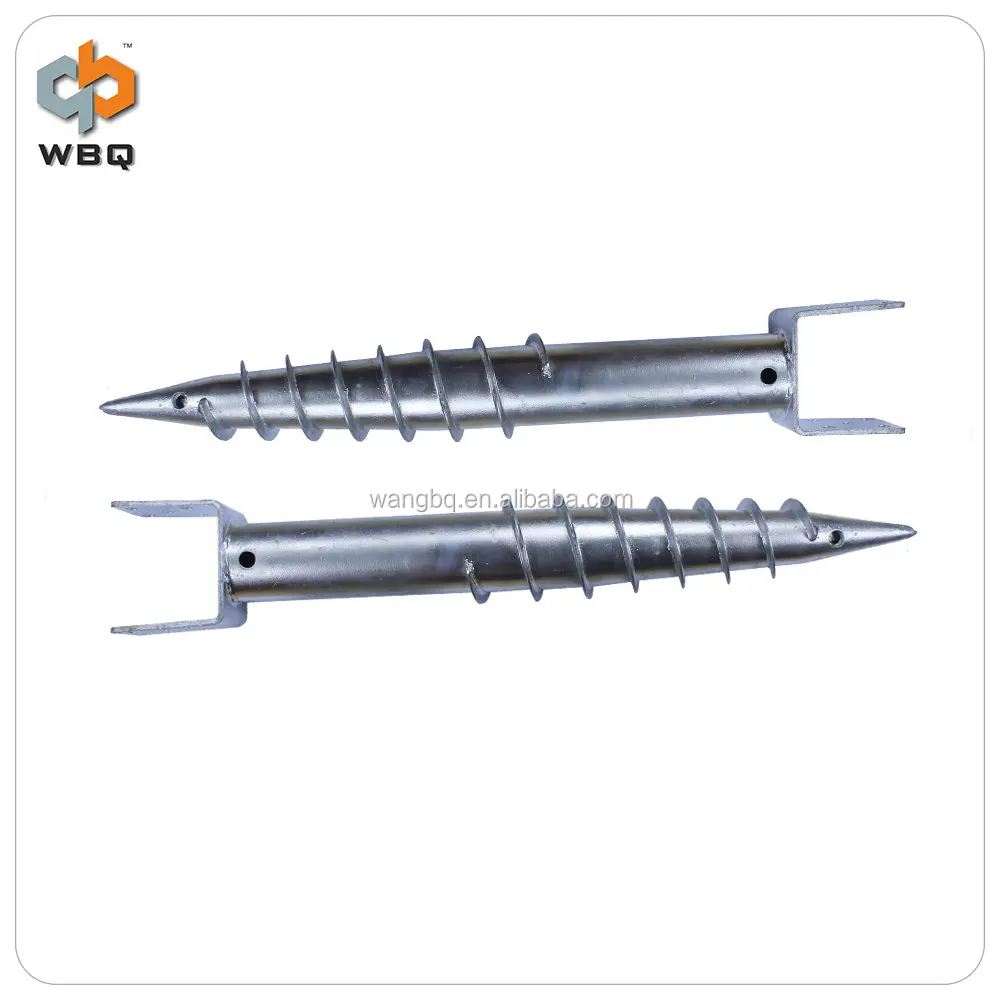 Оцинкованный столб анкерный винт ограждение шип