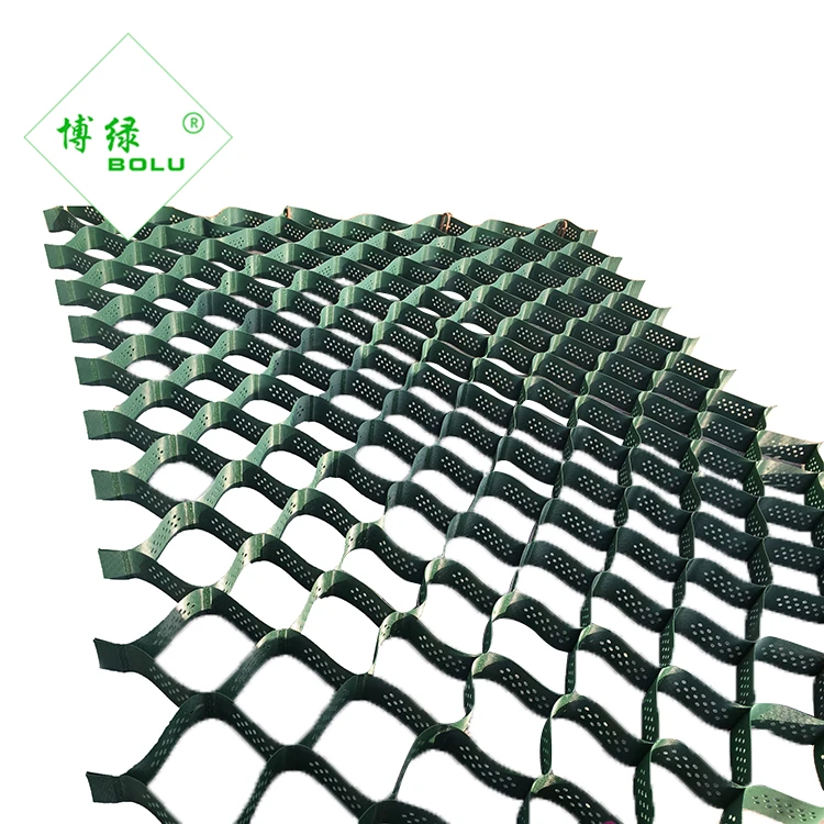 China factory production line geocell low price hdpe geocell with Black Green