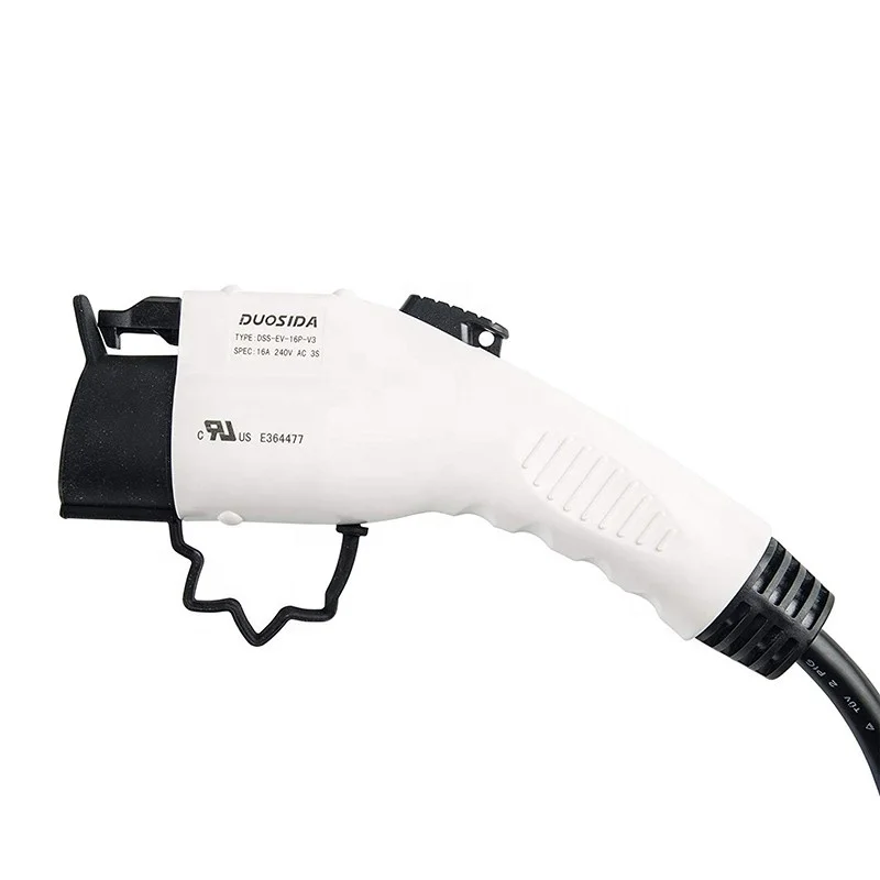 DUOSIDA portable evse EV charger type1 SAE J1772 PLUG 16A with 25 feet charging cable