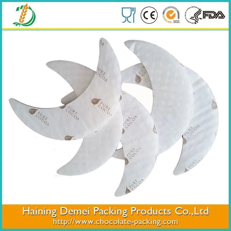 
hot sale chocolate paper cushion pads with creative shape 