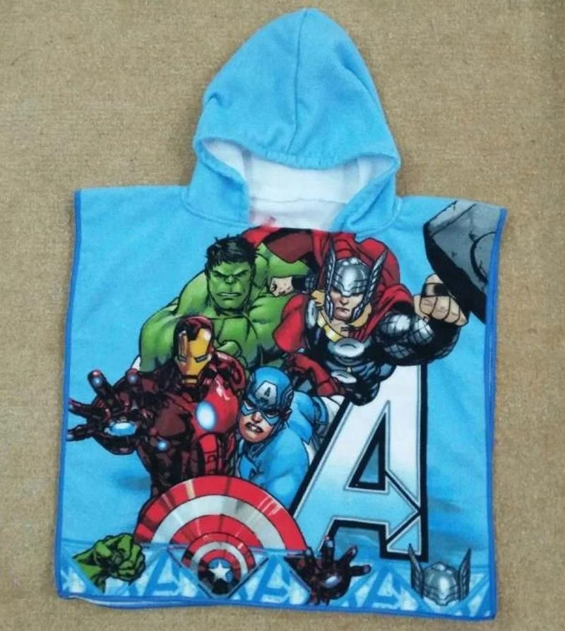 Changshu Mardav Microfiber Children Cartoon Print Towel Poncho