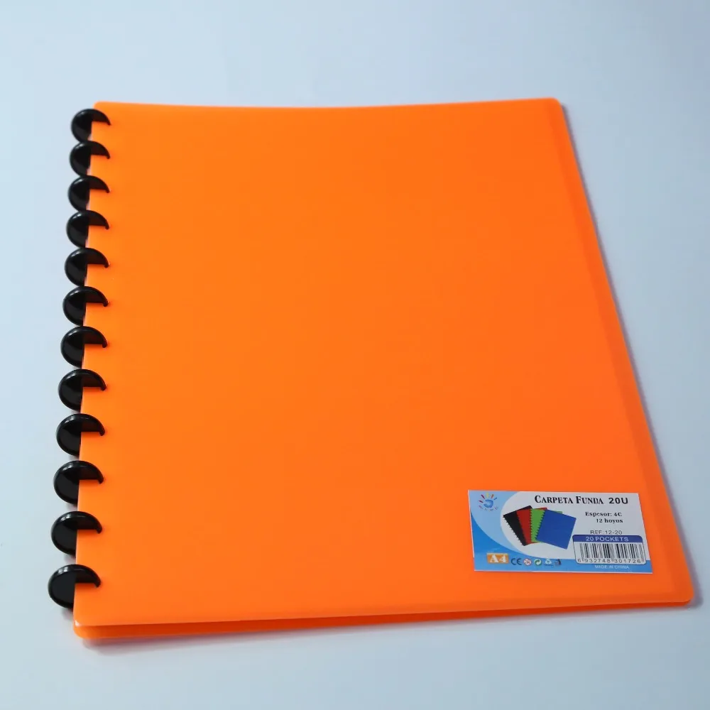 Прозрачная пластиковая спиральная папка по индивидуальному размеру