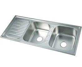Factory Directly Double Bowl Single Drain Board Sell Stainless Steel Kitchen Sink