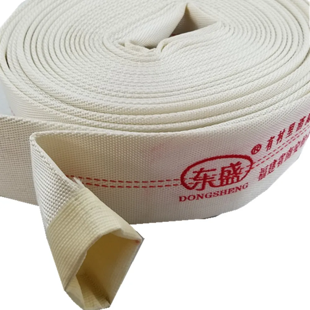 2.5 Inch Fire Hoses 8 Bar White Flexible PVC Double-jacket Fire Hose