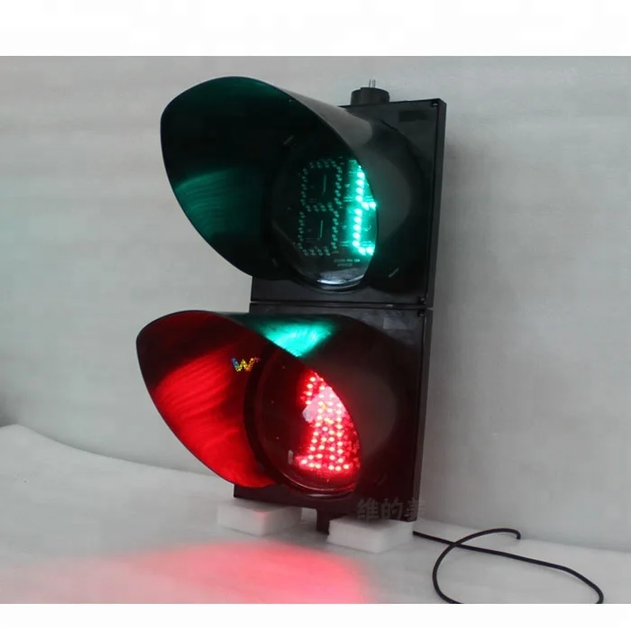 
300mm pedestrian signal countdown timer led traffic light 
