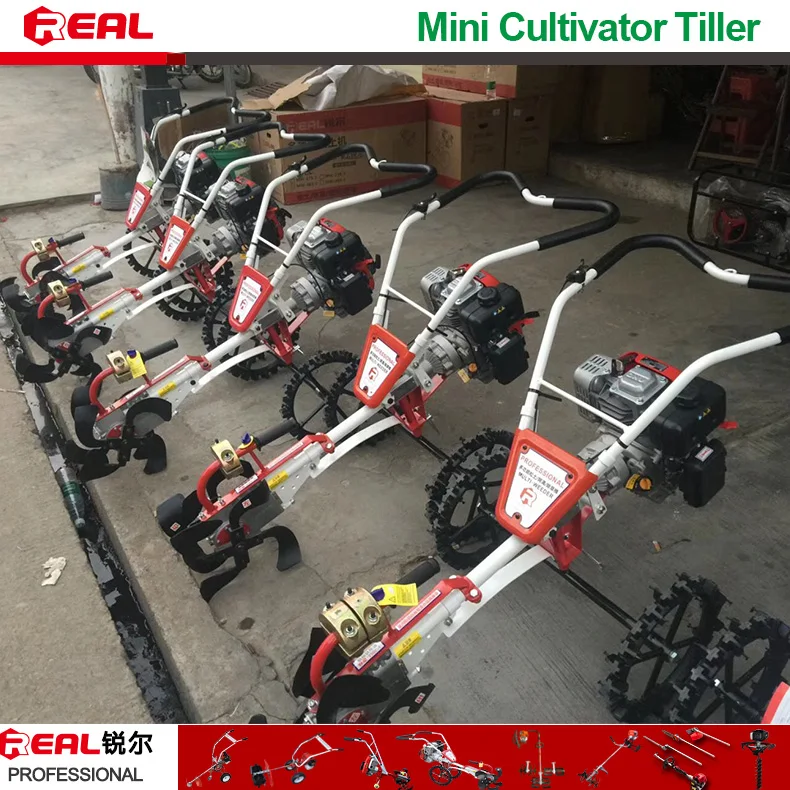 hand push field cultivator gasoline tiller suitable for garden farms