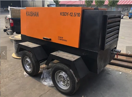 China Kaishan hot seeling screw mobile air compressor