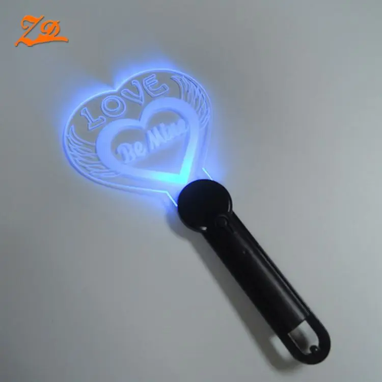 Concert Favour LED lighting Acrylic Stick, Customized Logo printed LED Cheering Colorful Stick