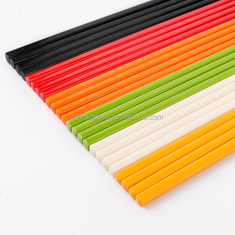 Hot sell bulk black colorful melamine plastic durable chopsticks