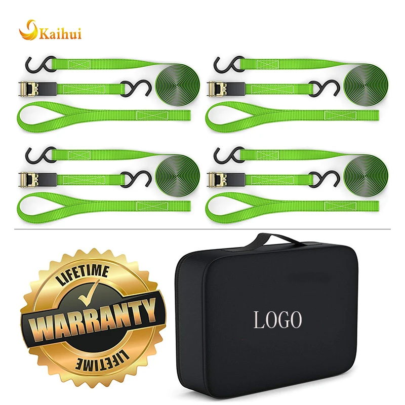 Ratchet Tie Down Straps With Bonus Carrying Case