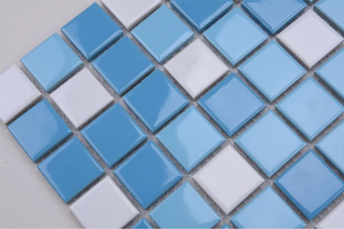 classic dark blue modern glazed porcelain ceramic mosaic tile for swimming pool floor border tiles swimming pool mosaics