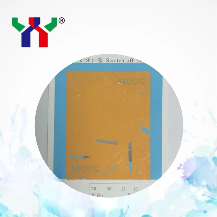 Hot Sale Screen Printing Scratch Off Ink For Game Cards