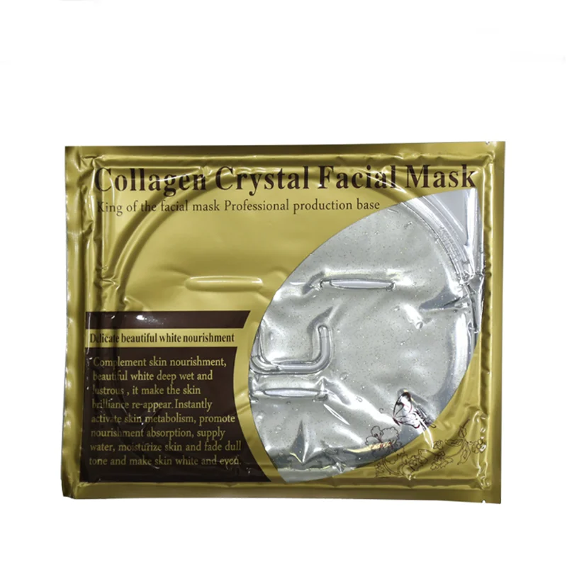 Private Label Skin Care Organic Crystal Bio Collagen Face Mask Wholesale Gold Beauty Face Mask