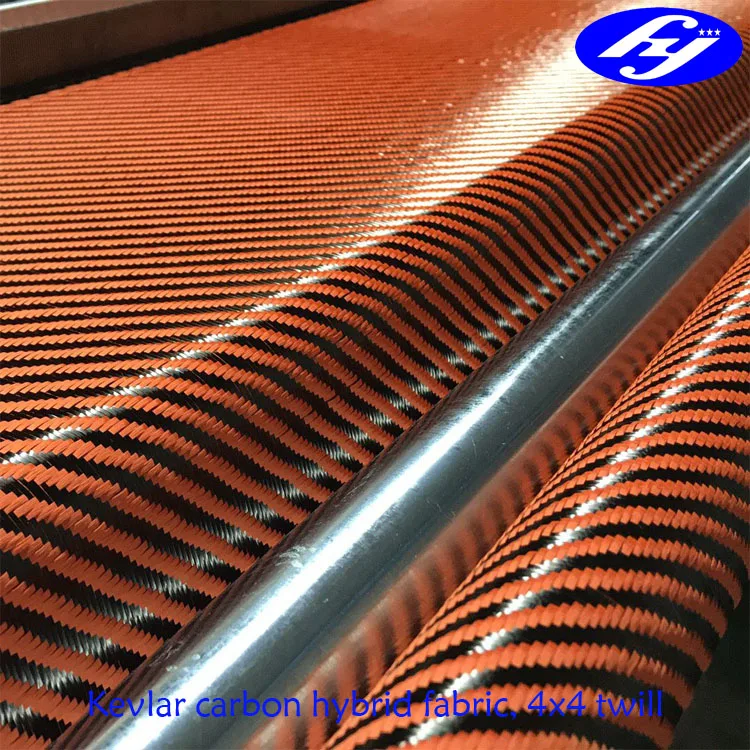 240g/m2 4x4 twill carbon Kevlar hybrid fabric