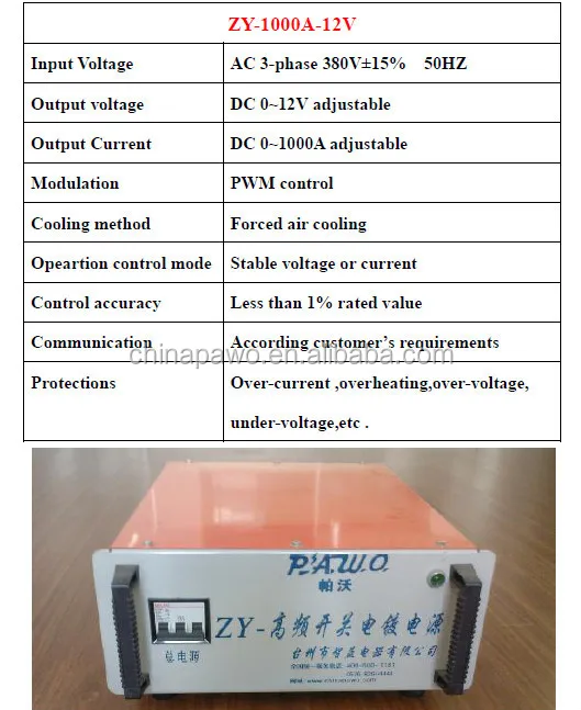 Источник питания IGBT с импульсным режимом для оцинкованного стабильного выходного напряжения и тока, выпрямитель с быстрым реагированием