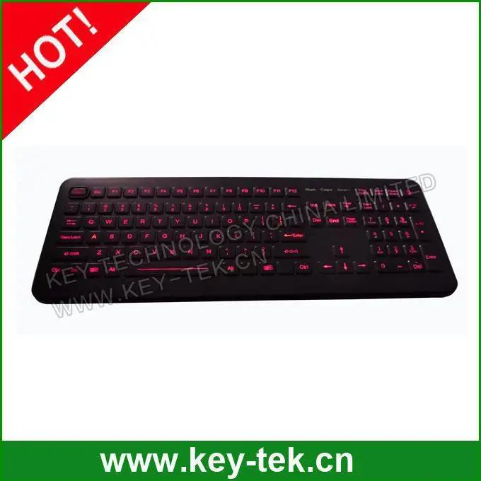 Красной подсветкой промышленные системы медицина клавиатура с FN ключи монтажа на панели